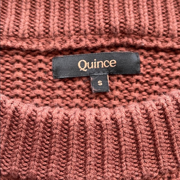 Quince Cable Knit Sweater 100% Organic Cotton Size: S - Picture 3 of 13